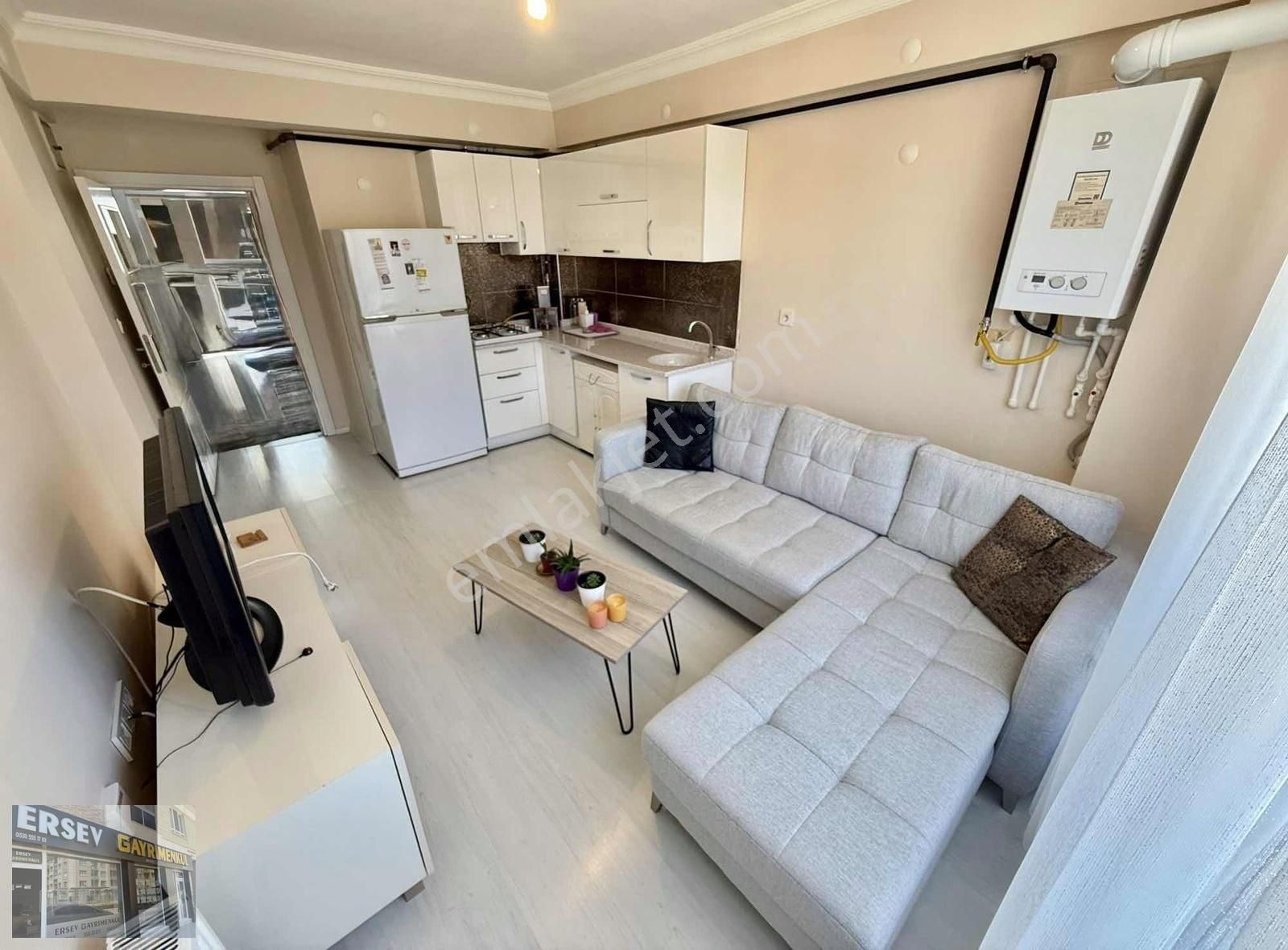 Ersev'den Balkon'lu Kardeşler Okulu Yakını İskanlı 3 Kat 1+1