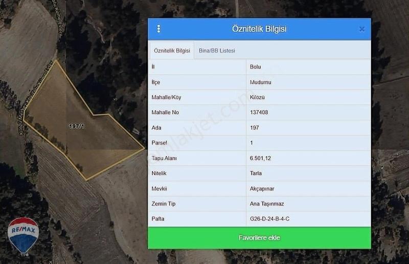 Mudurnu Kilözü Köyü’nde Orman Eteğinde, Yola Cepheli 6.501 M² Tarla - Görsel 20