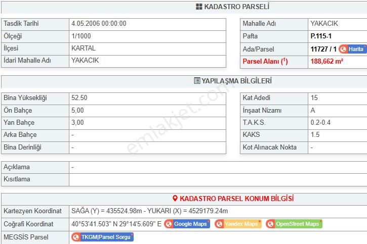 Yakacık' Ta 188m² Arsa-kartal-pendik-yakacık Vd 650m Mesafede - Görsel 11