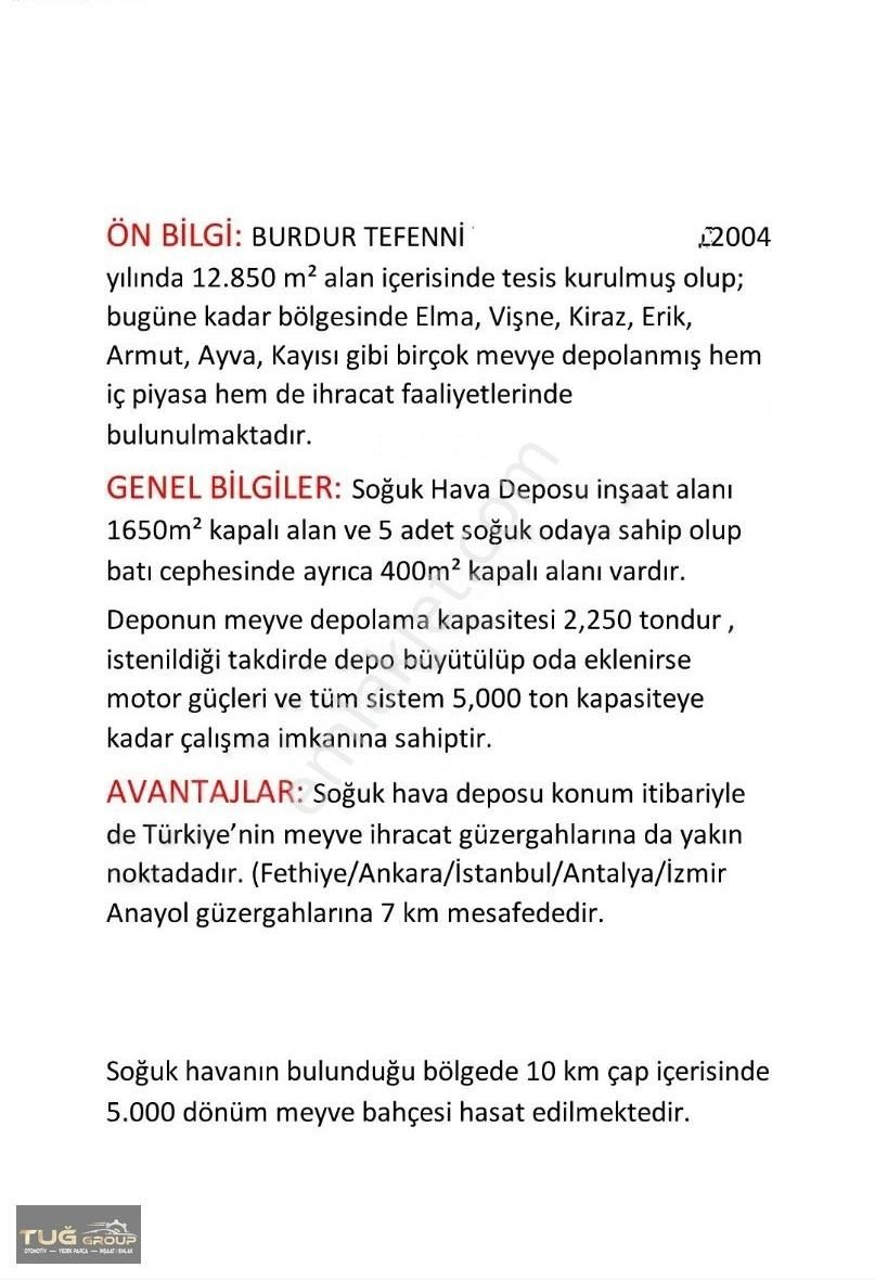Tefenni'de 13 Dönüm Arazi İçinde Soğuk Hava Deposu - Görsel 21