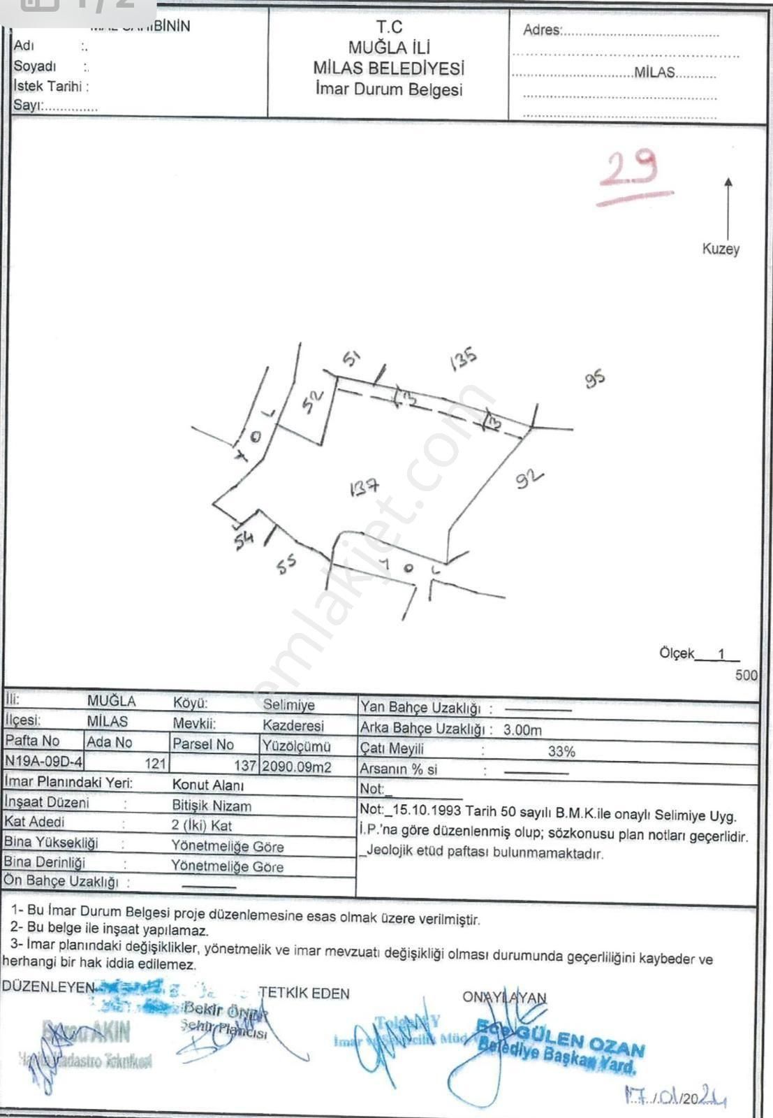 Milas Selimiye’de Satılık 20 Dairelik Arsa - Görsel 32