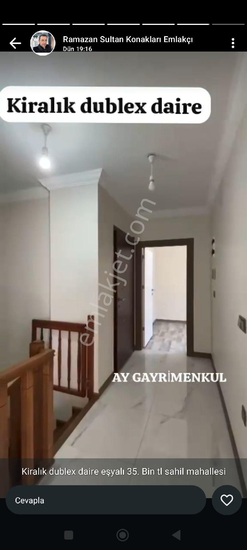 Kavakli Sahil Bölgesinde Kiralık Full Eşyalı 3 + 2 Dubleks Dair