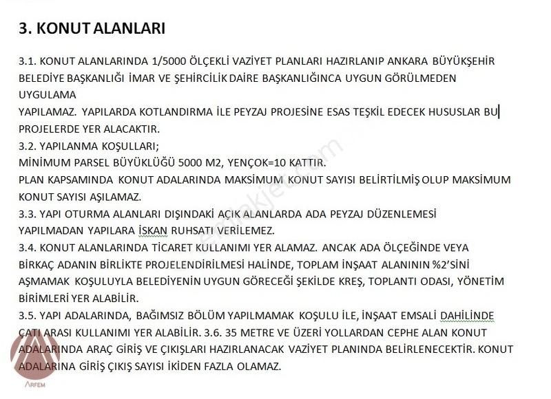 Gölbaşı, Karagedik, Bilkent Çok Katlı Proje İçi Satılık Arsa