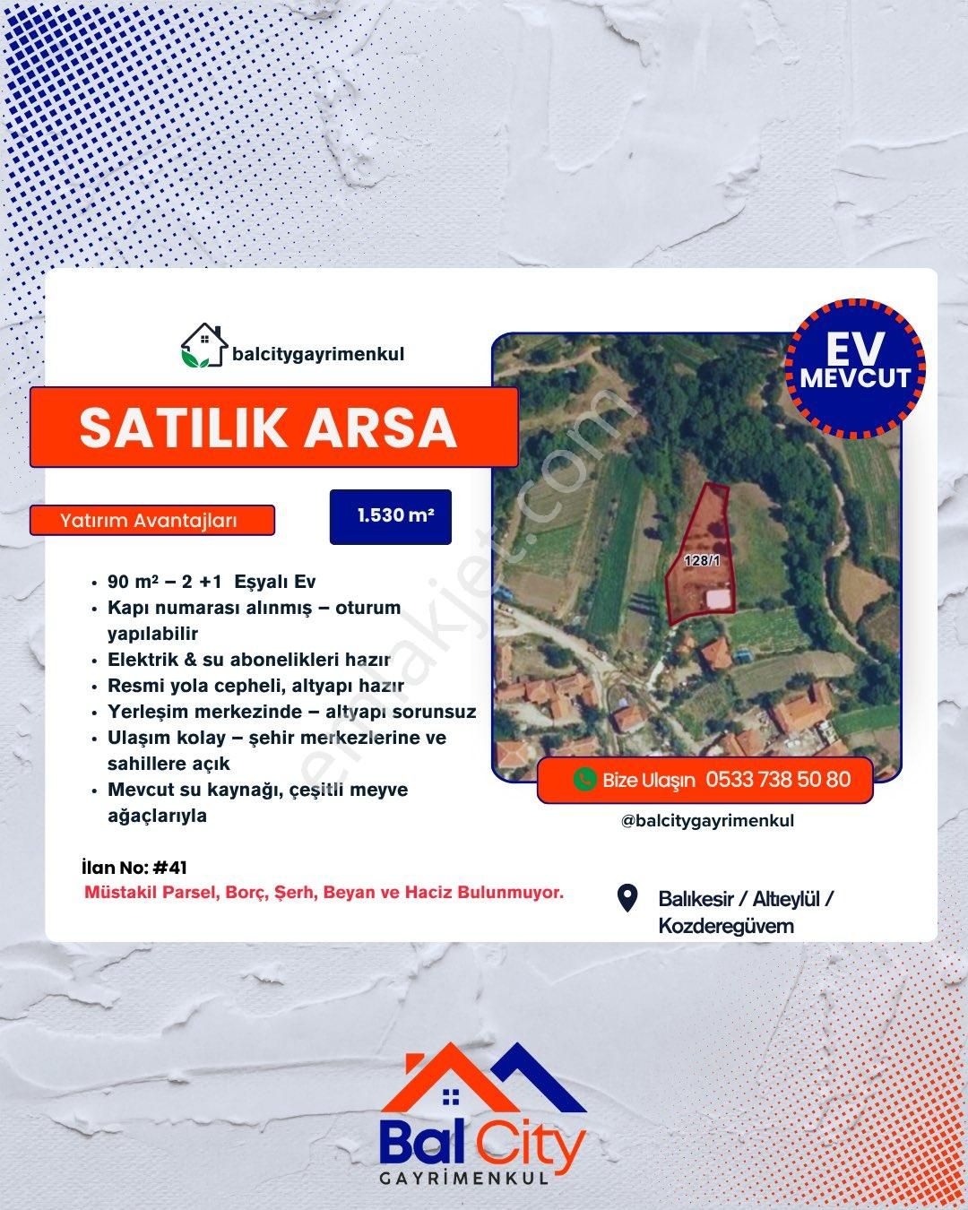 🧱balıkesir’de 90 M² 2+1 Ev Taşınmaya Hazır! İmarlı-ifrazlı Arsa, Köyün Merkezinde Seni Bekliyor!