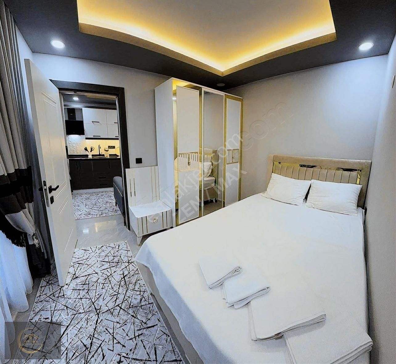 Side'de Site İçinde 1+1 Yenilenmiş Sıfır Satılık Eşyalı Daire - Görsel 15