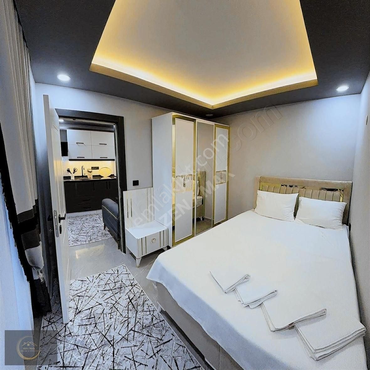 Side'de Site İçinde 1+1 Yenilenmiş Sıfır Satılık Eşyalı Daire - Görsel 7