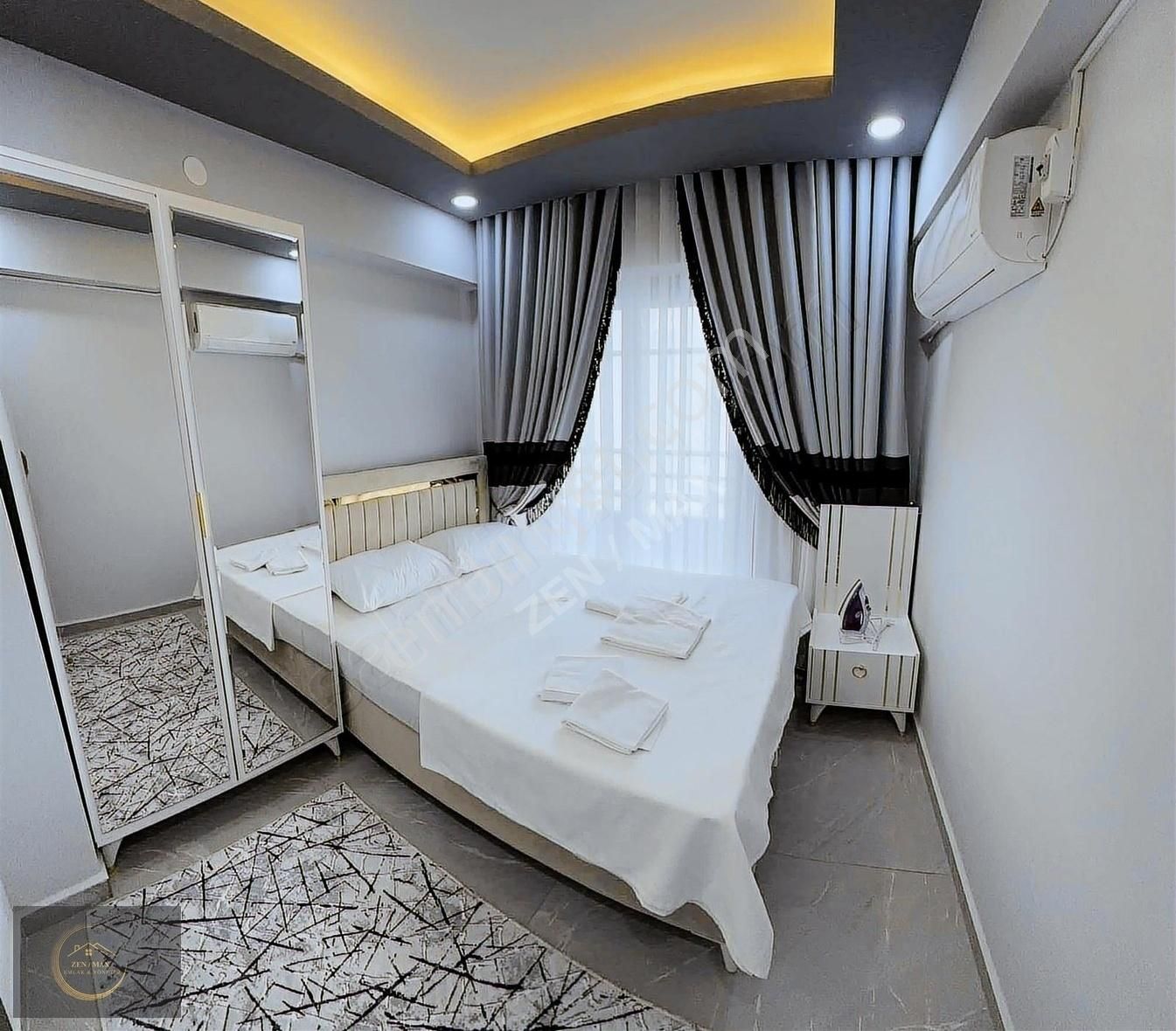 Side'de Site İçi 2+1 Yenilenmiş Havuzlu Eşyalı Amerikan Mutfak - Görsel 10