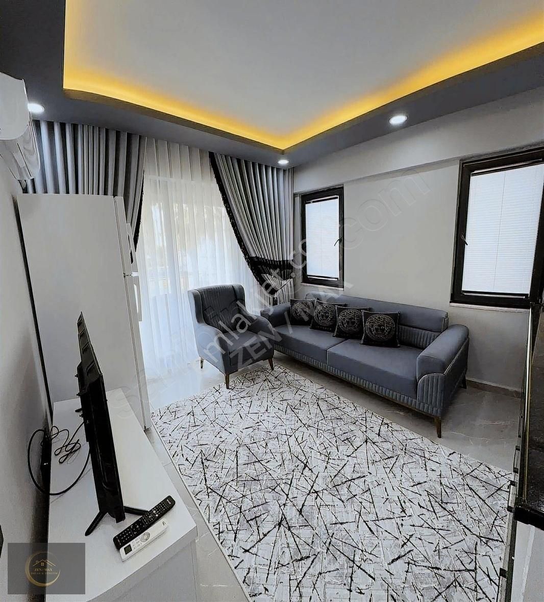 Side'de Site İçi 2+1 Yenilenmiş Havuzlu Eşyalı Amerikan Mutfak - Görsel 8