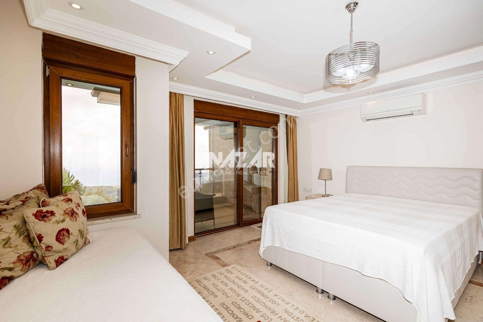 Alanya Tepe'de Satılık 3+1 Deniz Manzaralı Eşyalı Villa - Görsel 33