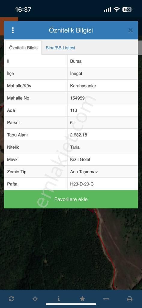 Bursa İneğöl Gelişim Bölgesinde 35 Dönüm - Görsel 5