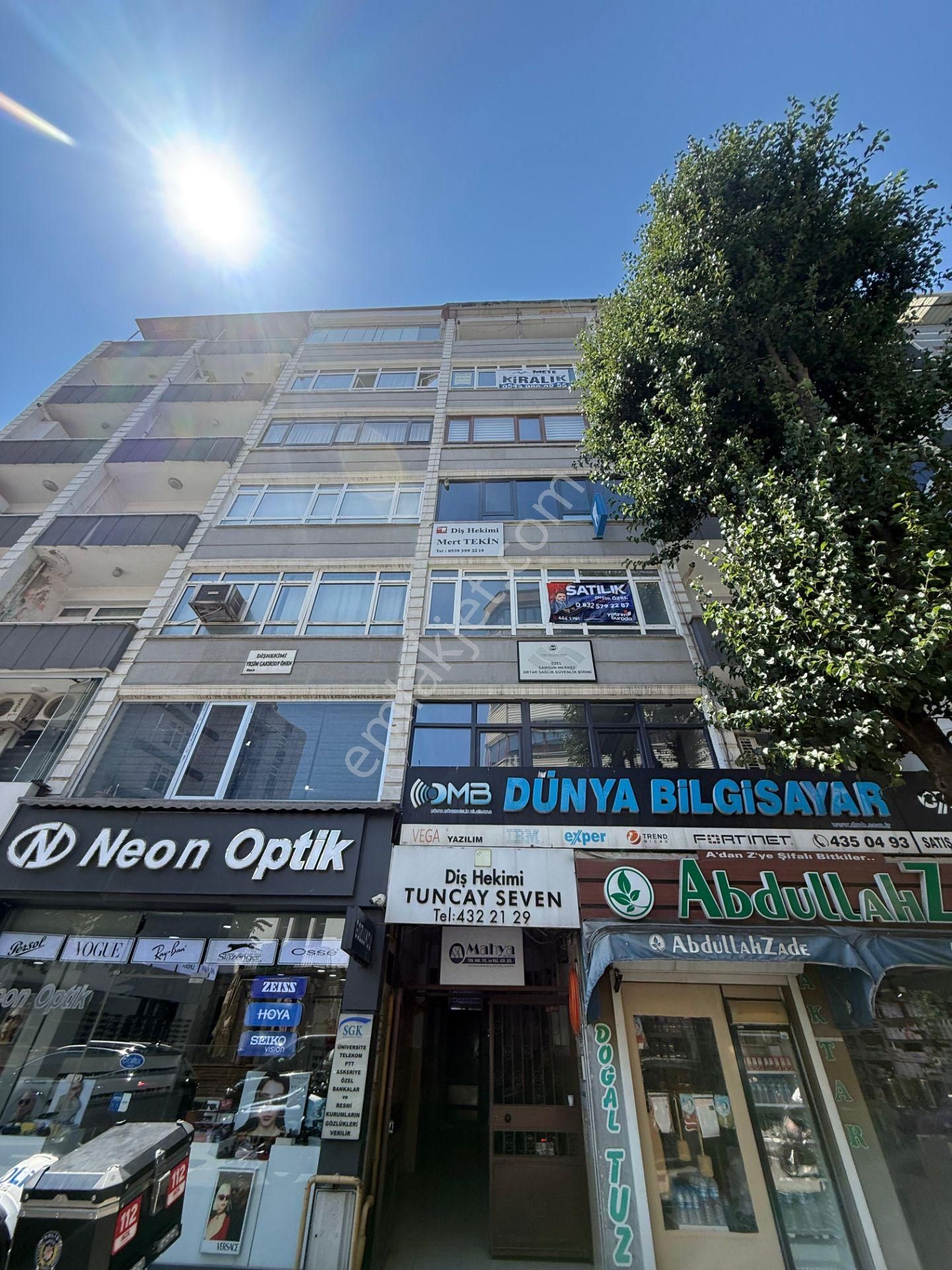 Samsun İlkadım Öğretmen Evi Karşısında 3+1 Satılık Ofis