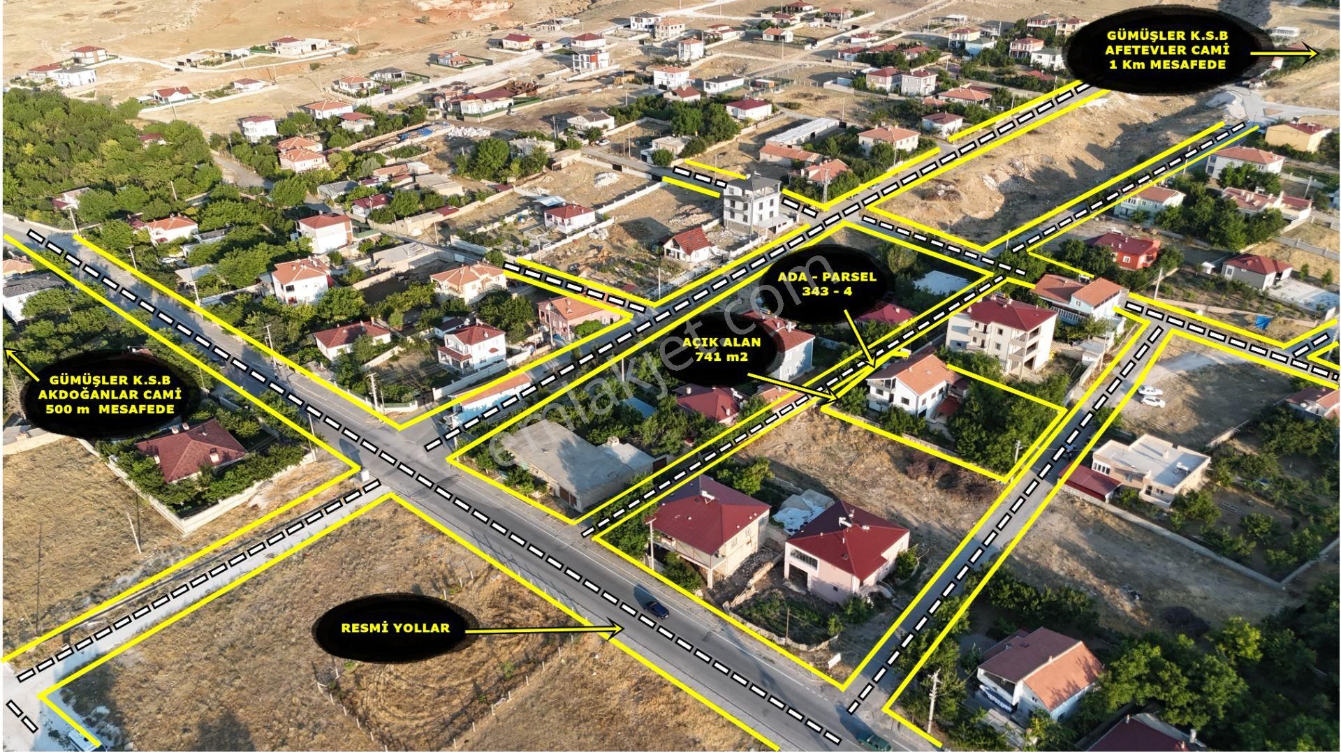 E.gökal Gümüşler Yola Cephe 741 M2 Arsa İçinde 2+1 Yazlık Ambar