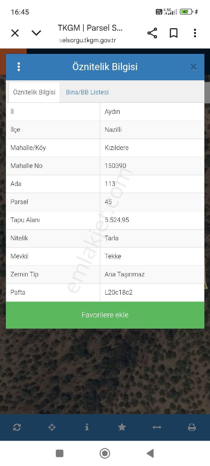 Kızıldere Köyünde 7212 M2 Satılık Bahçe - Görsel 3