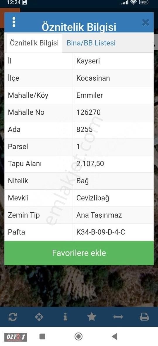 Emmilerde Yola Cepheli Sahane Manzaralı Bağ