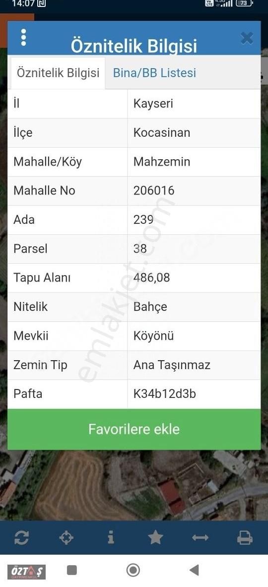 Mahzeminde Konumu Şahane Bahçe
