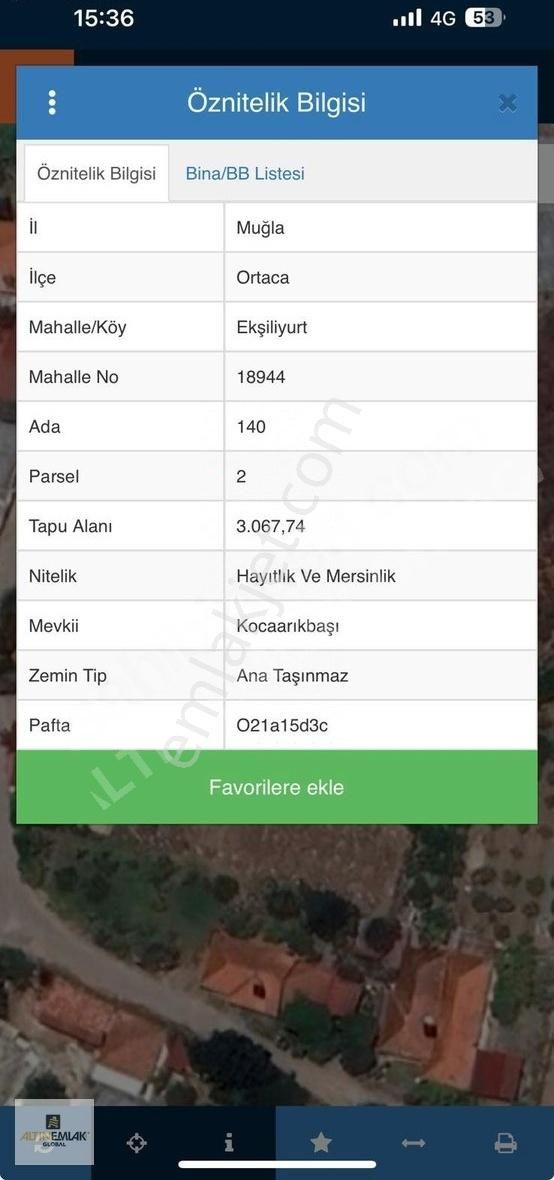 Ortaca Ekşiliyurt Mahallesinde Doğa İle İçiçe 450 M2 Arsa