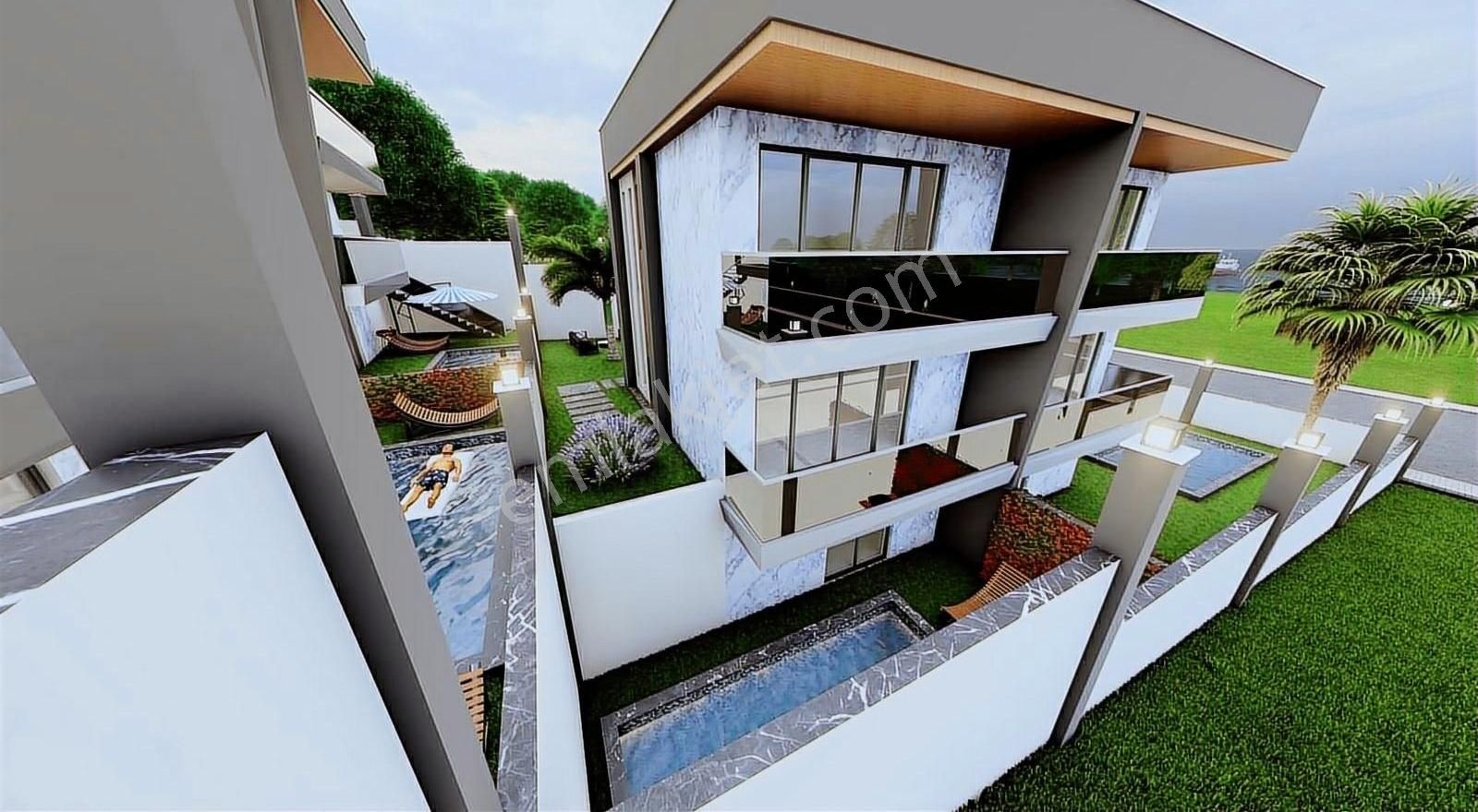 Davutlar Merkezde 6 Villalık Doğa Manzaralı Arsa - Görsel 11