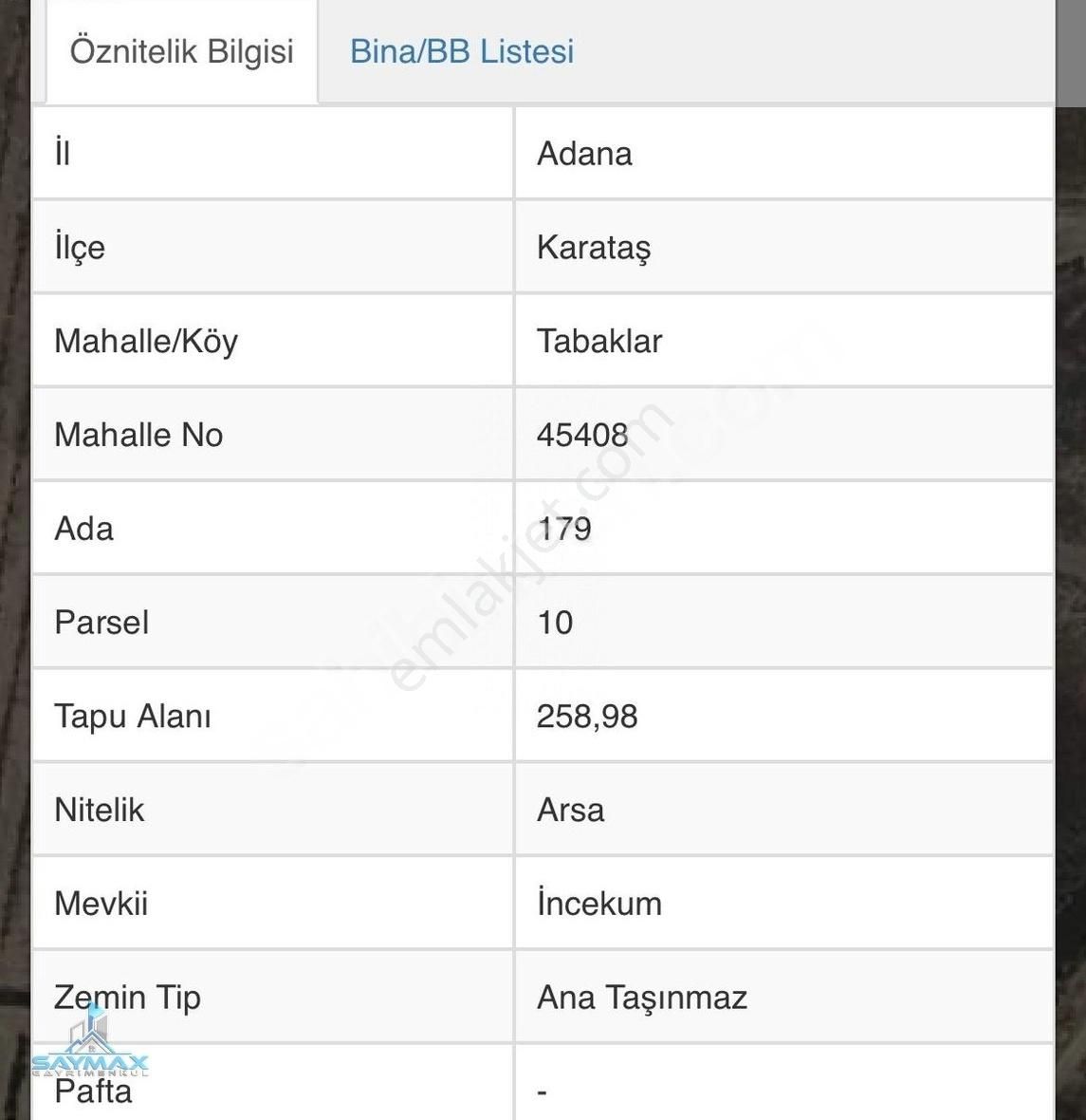 Tuzla Tabaklar İncekum Mevkiinde 258 M2 Satılık Arsa............