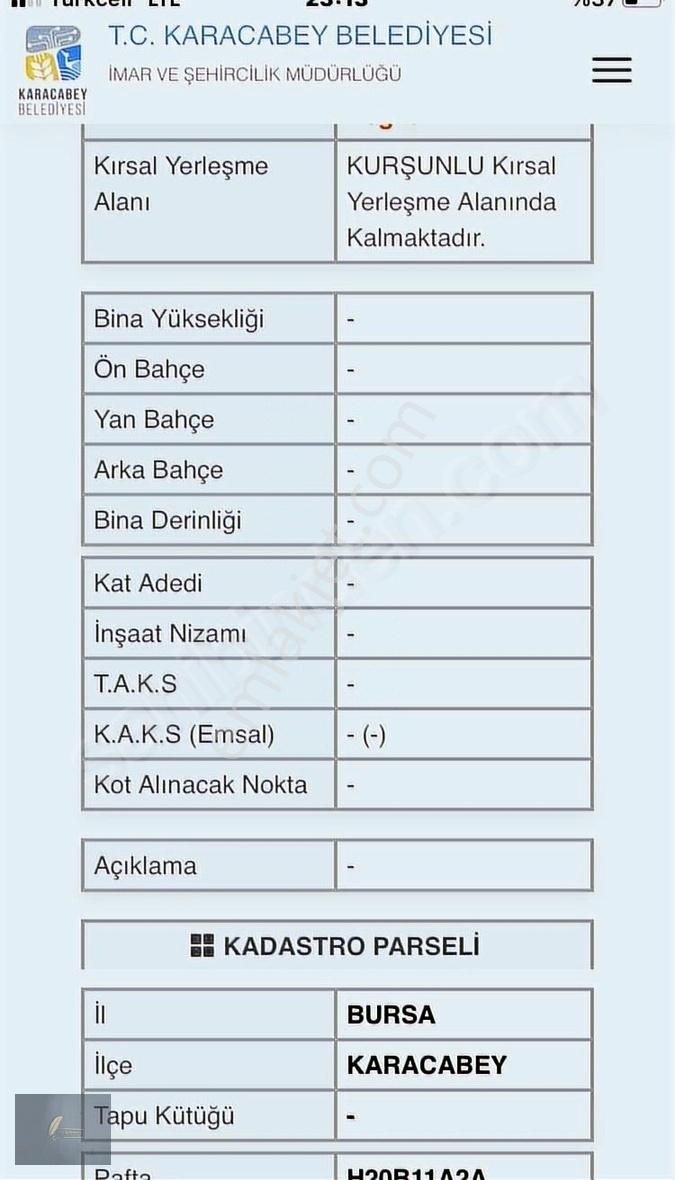 Kurşunlu Da Satılık Arsalar - Görsel 20