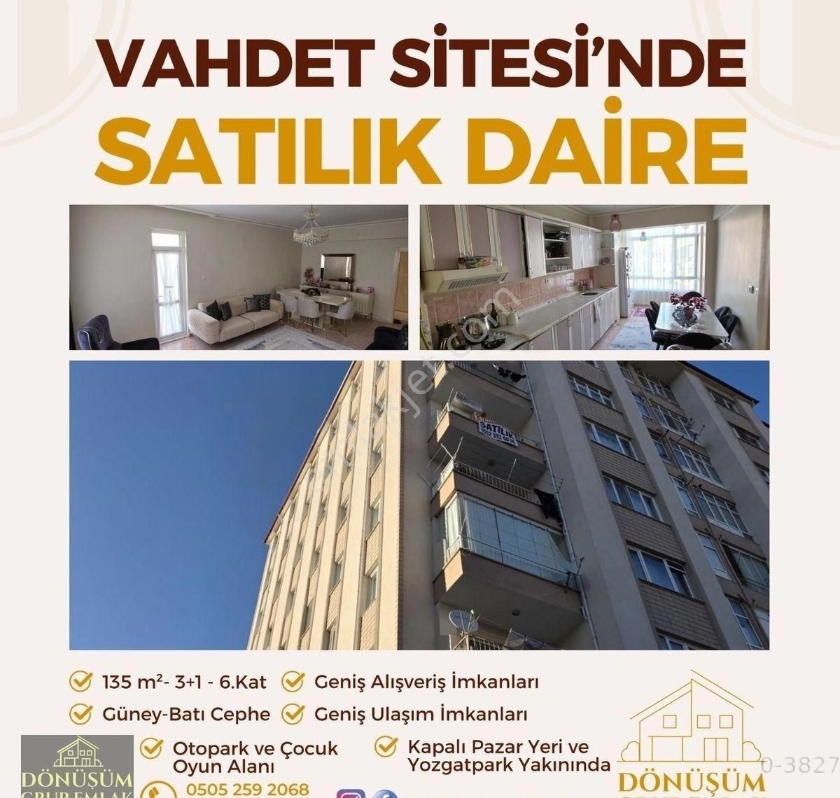 Dönüşüm'den Şehir Merkezinde Güney-batı Cepheli Sitenin Tercihli 3+1 Dairesi Satılık