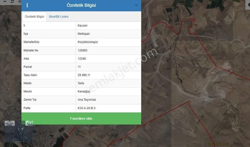 Küçük Bürüngüzde 29.490m2 Tek Tapu Satılık Yatırımlık Tarla
