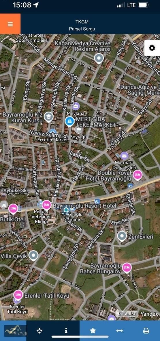 Vizyon Emlak Ferhat Yağcı'dan Bayramoğlunda 270m2 Villa İmarlı