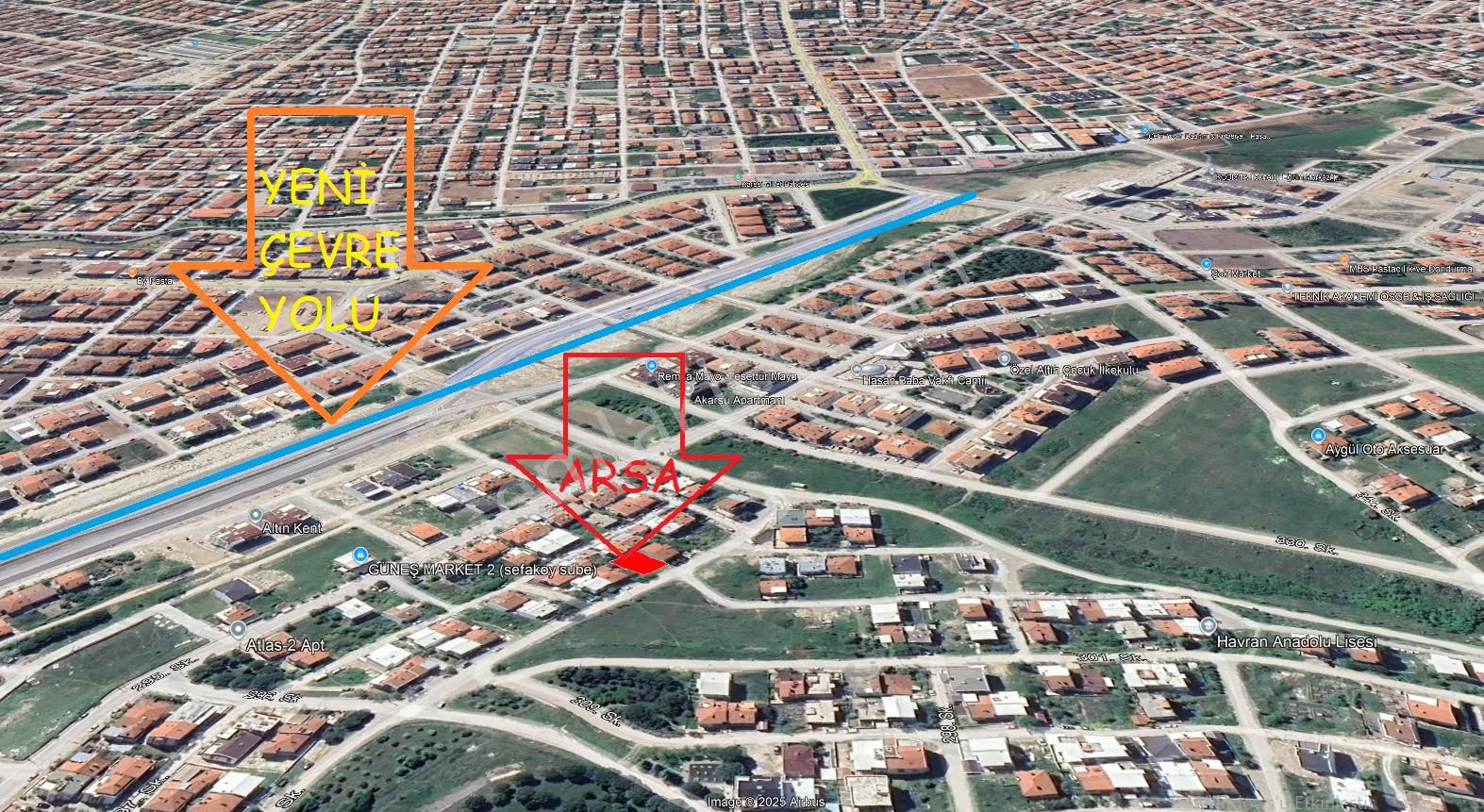 Arter Emlak'tan Toygar’da 2 Kat İmarlı Arsa