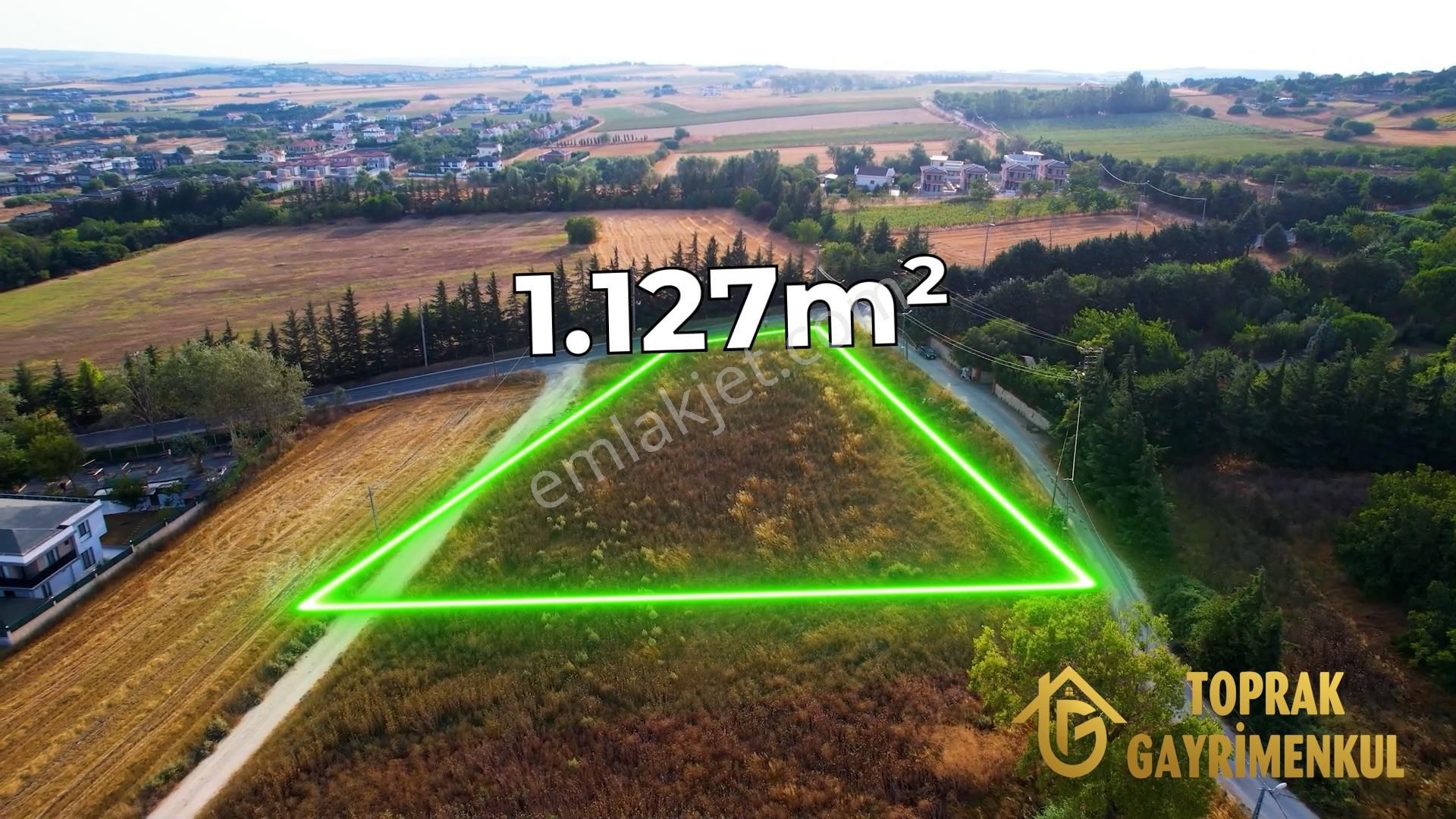 Silivri Ortaköy De 1.127,47m2 Satılık Köşe Arsa