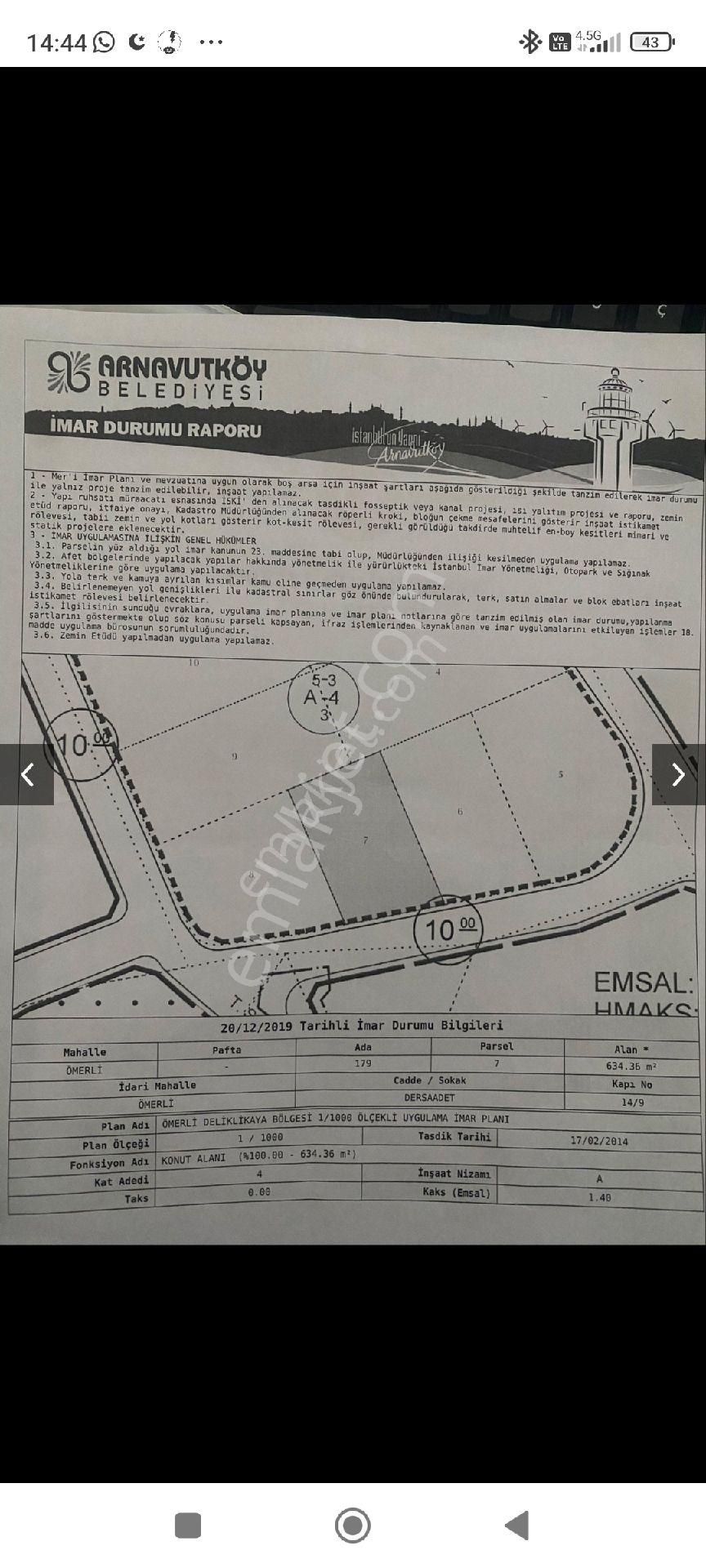 İstanbul Arnavutköy Ömerli Mahallesi 110 M2 Hissem Satılıktır - Görsel 7