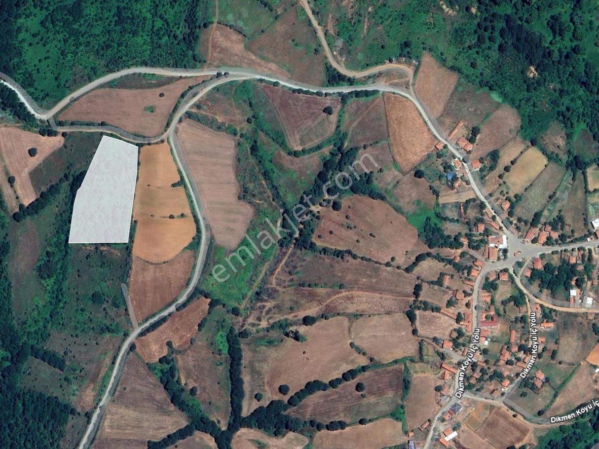 İdenova'dan Çanakkale Biga Dikmen Köyü'nde Yola Cephe 11.250 M² Satılık Tarla