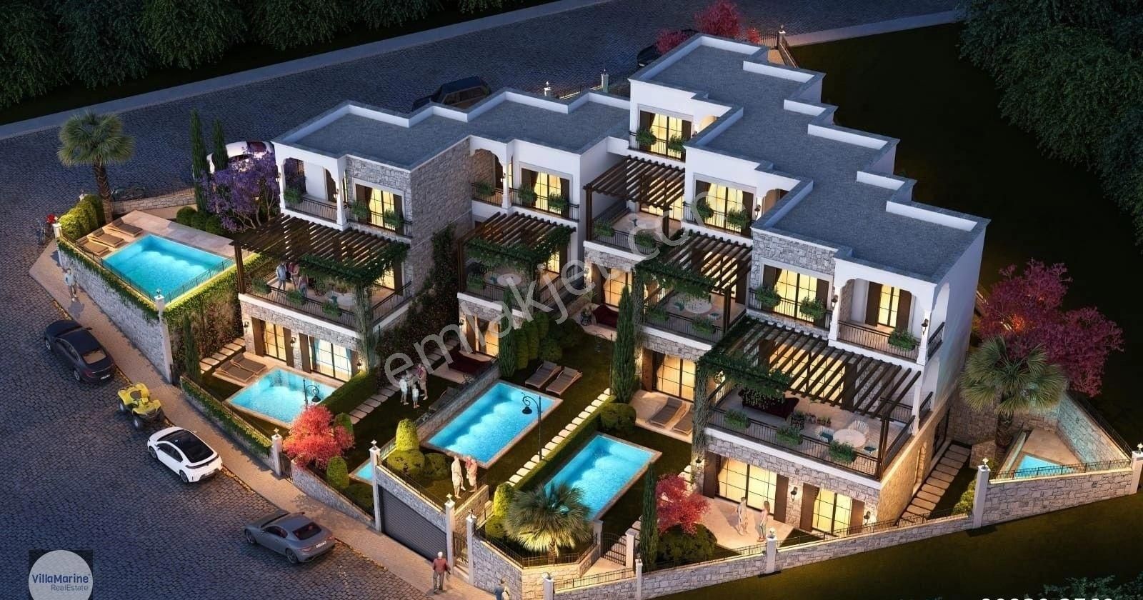 Soğucak'ta Panoramik Deniz Manzaralı 2+1 Dubleks Daire