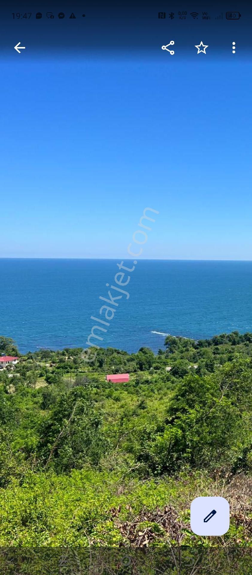 Perşembe Caytepe Satılık 3500m2 İmarlı Bahçe.
