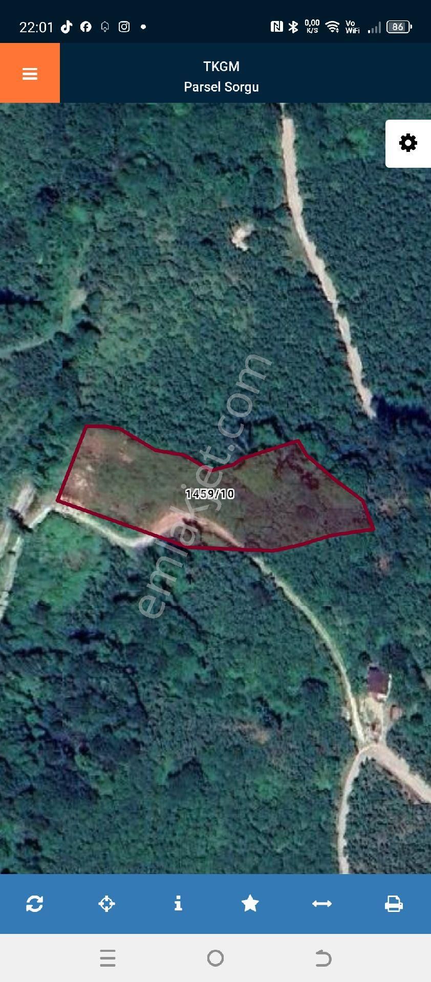 Perşembe Caytepe Satılık 3500m2 İmarlı Bahçe. - Görsel 3