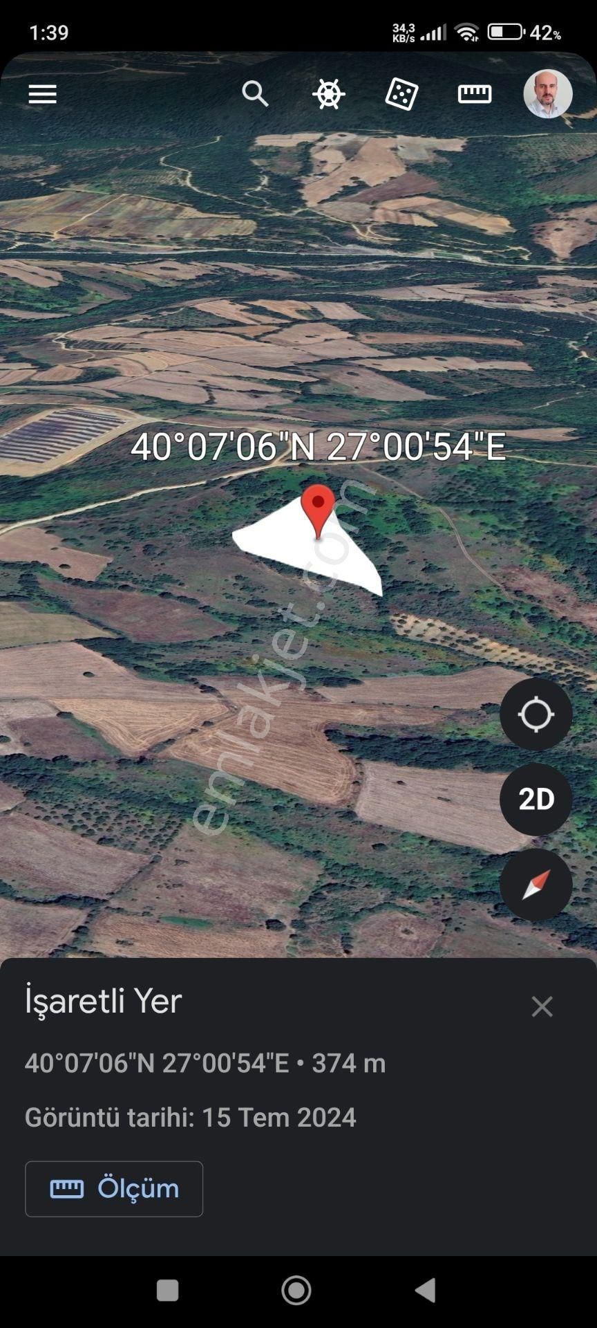 Doğaca Köyü 7000 M2 Yatırımlık Tarla Çan Çanakkale - Görsel 9