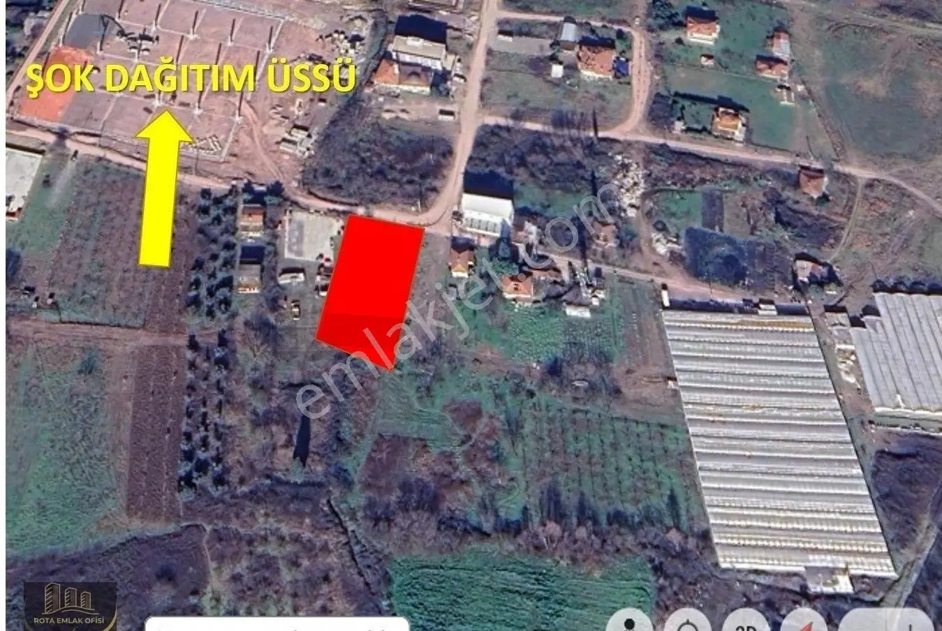 Çavuşçiftliği Güzel Konumda 1400m² Sanayi İmarlı Köşe Arsa - Görsel 6