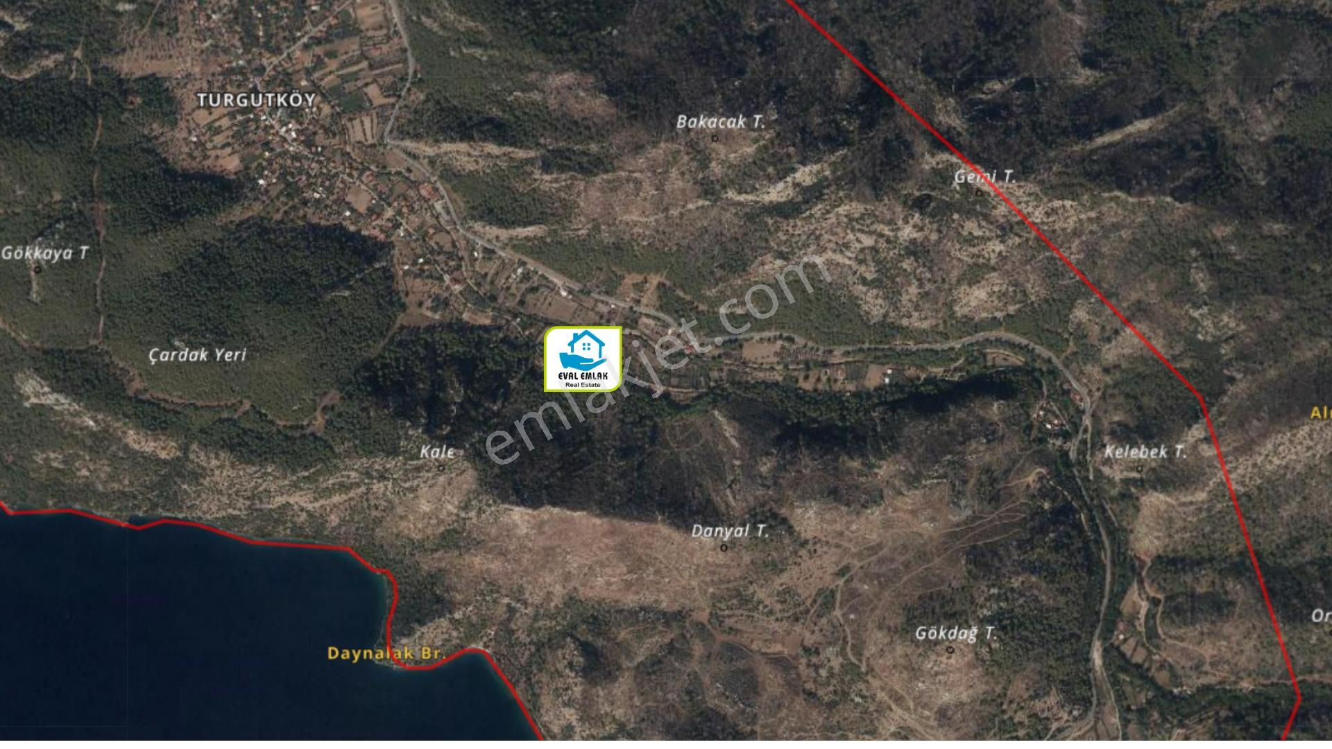 Marmaris Turgut'da 105m2 Satılık Müstakil Tapulu Tarla - Görsel 3