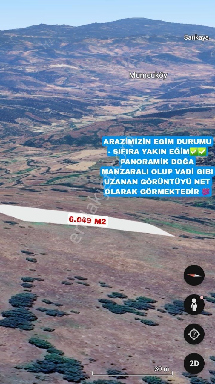 Balıkesir Sındırgı Çıkrıkçı Köyünde Yerleşime Yakın 6.049 M2 Satılık Tarla
