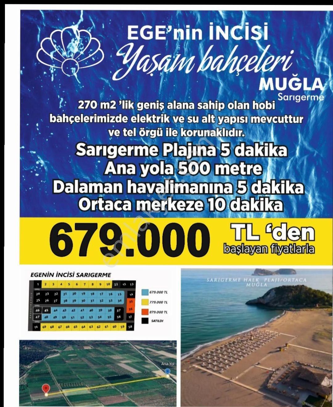 Egenin İncisi Sarıgerme Yatırımlık Bahçeler