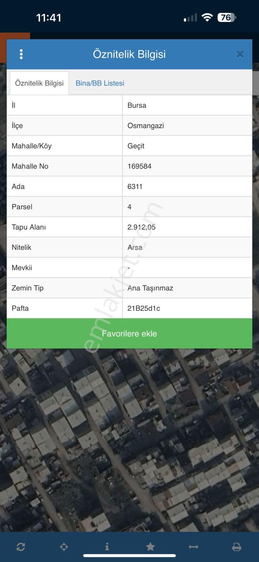 Bursa Osmangazi Geçitte 46m2 Arsa - Görsel 2