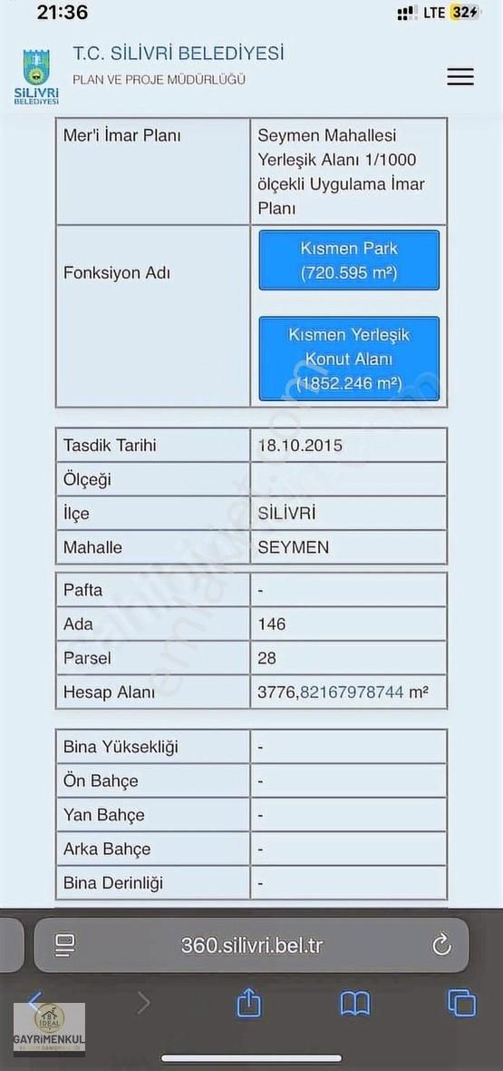 İdeal Den Seymen Mah De Satılık Arsa - Görsel 5