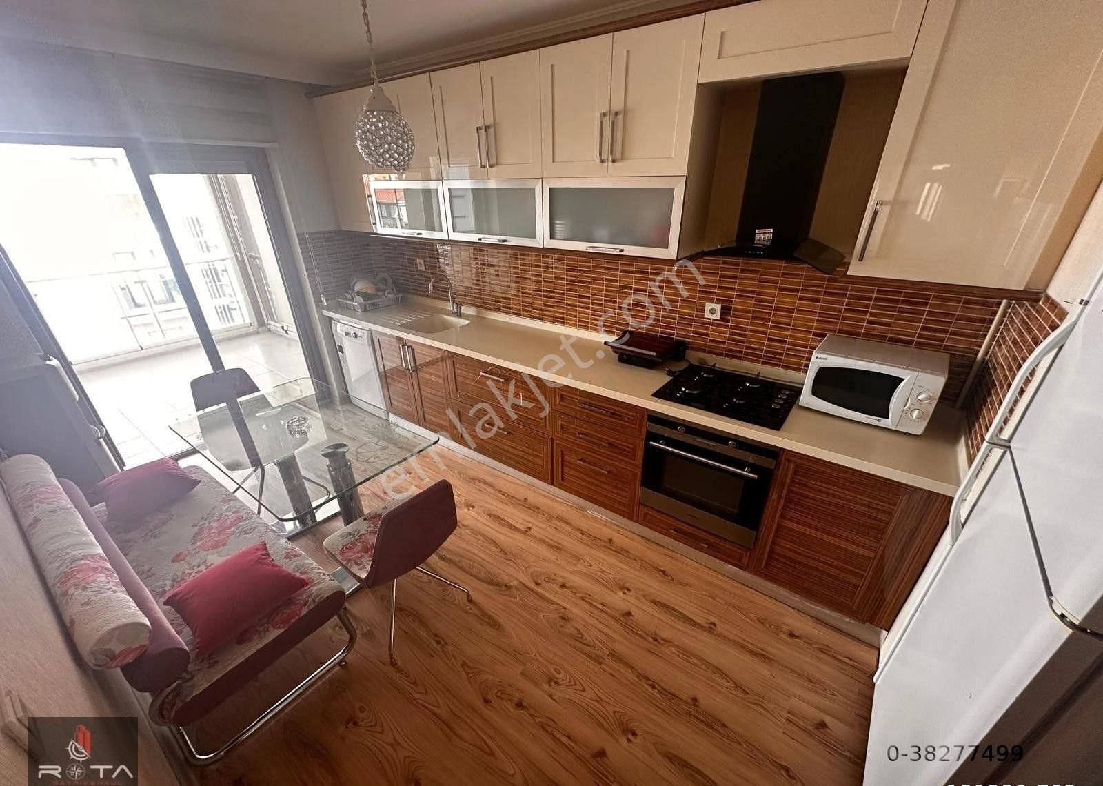 Rota'dan Şehir Hastanesi Yakını S.lüx Sitede Eşyalı Kiralık 3+1 E.banyolu&teras Balkonlu !!!