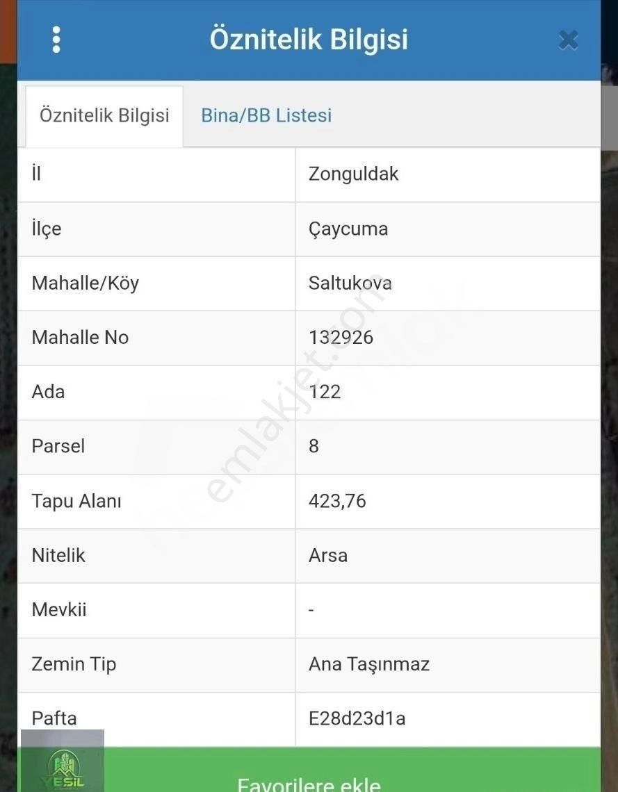 Yeşil Emlak Ve Gayrimenkul Satılık İmarlı Arsa