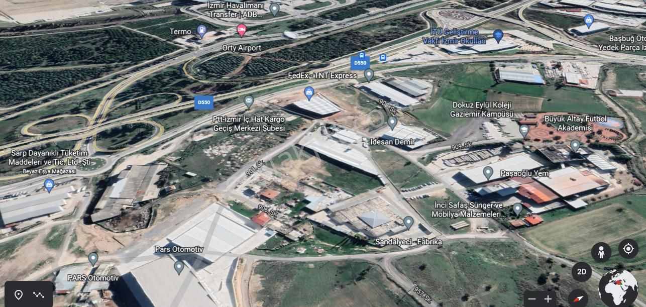 Havalimanı Karşısında ( Hisseli Tapu Açıklamayı Okuyun ) Depo İmarlı 500 M2 Arsa