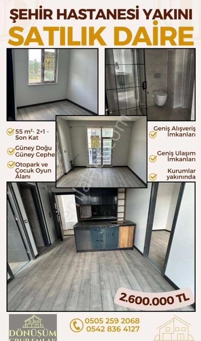 Dönüşüm'den Şehir Hastanesi Yakınında Güney Ve Güney-doğu Cepheli 2+1 (2 Adet) Lüks Daire Satılık