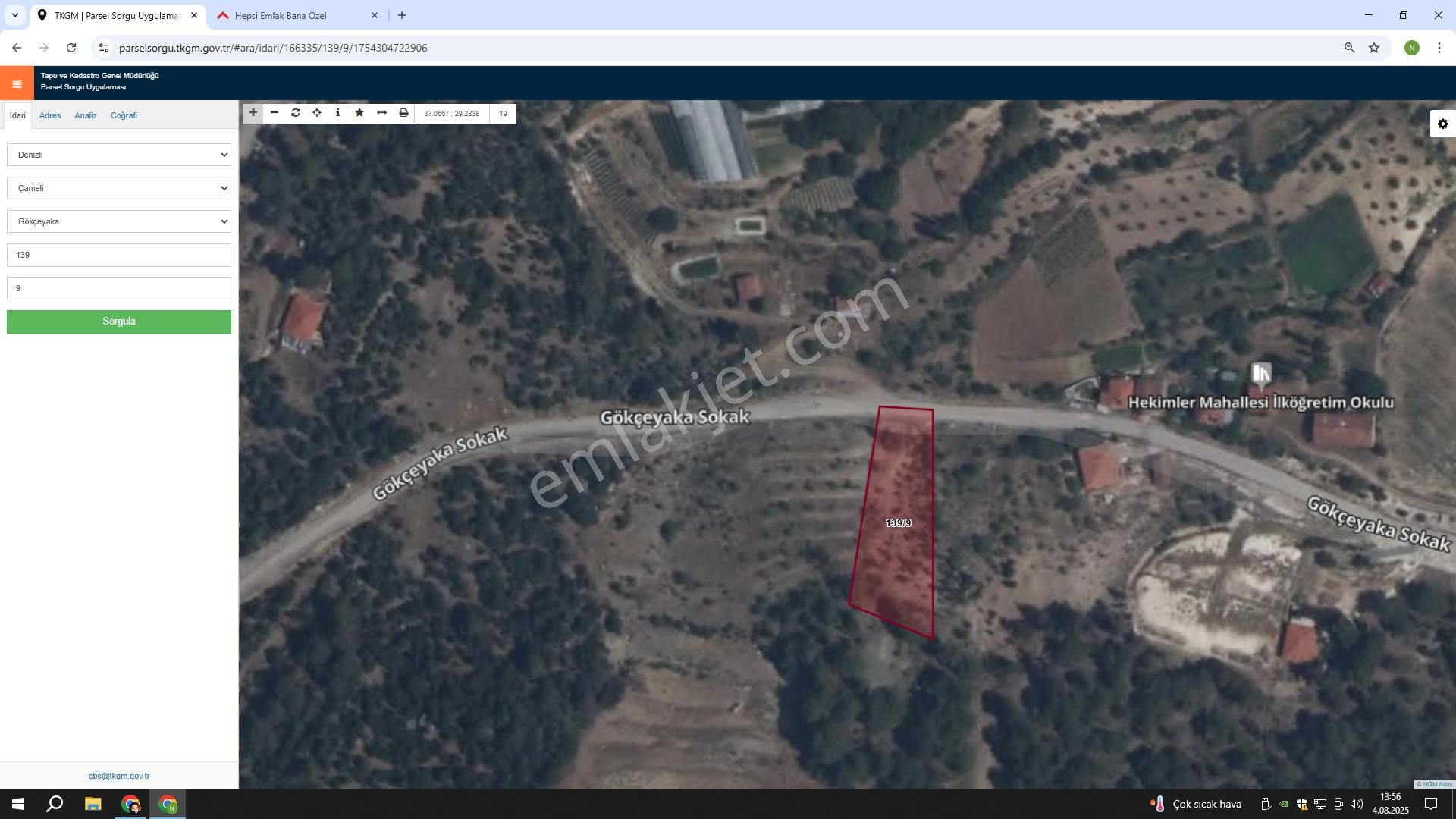 Çameli Gökcekaya Fırsat Arsa 1845 M2 Yola Sıfır Harika Bir Yer Doğayla İç İçe - Görsel 3