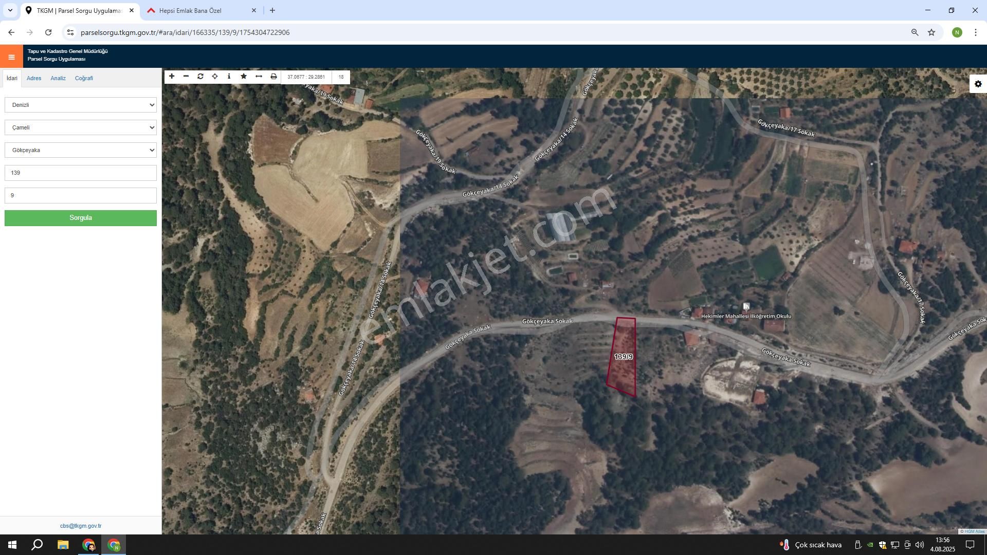 Çameli Gökcekaya Fırsat Arsa 1845 M2 Yola Sıfır Harika Bir Yer Doğayla İç İçe - Görsel 4