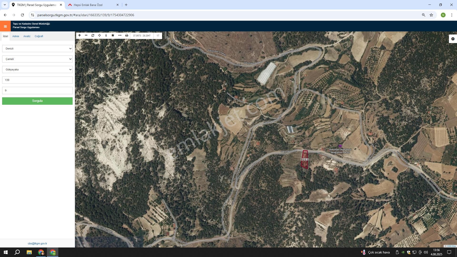 Çameli Gökcekaya Fırsat Arsa 1845 M2 Yola Sıfır Harika Bir Yer Doğayla İç İçe - Görsel 5