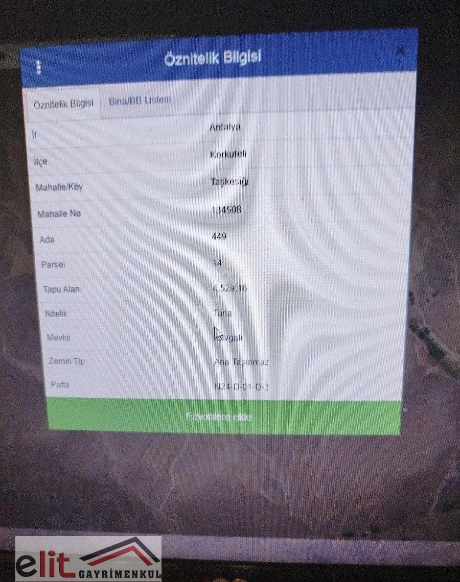 Elit Gayrimenkul Den Korkuteli Taşkesiği Mevkide Satılık 4529metre Kare Tarla - Görsel 2