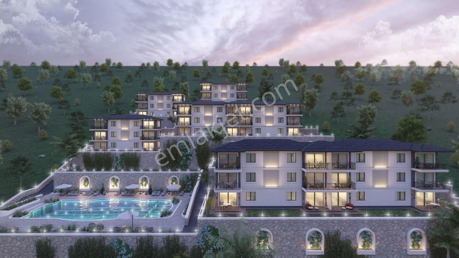 Akbükte Havuzlu Sitede Balkonlu Full Deniz Manzaralı Sıfır 2+1 - Görsel 2