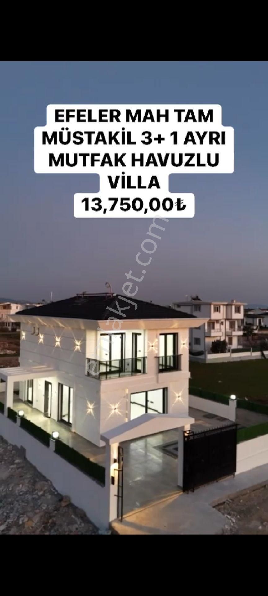 Didim Efeler Mahallesinde 3+1ayrı Mutfak Denize Yakın Tam Mustakil Havuzlu Villa